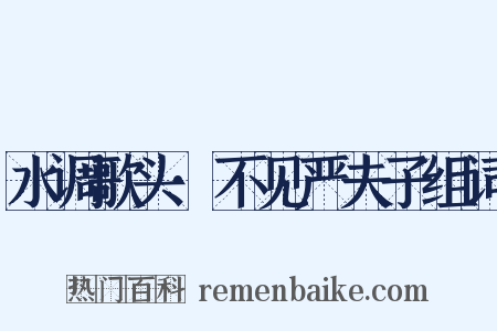 水调歌头·不见严夫子组词是什么意思的图片